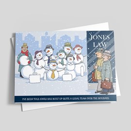 Snowman Lawyers Holiday Card