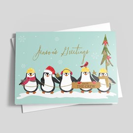 Penguin Crew Holiday Card