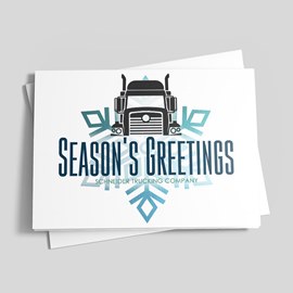 Truck On Holiday Card