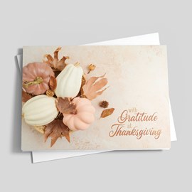 Autumn Bouquet Thanksgiving Card