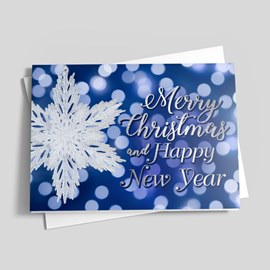 Sapphire Ice Christmas Card