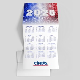 Patriotic Year Calendar Card