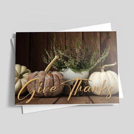 Autumn Life Thanksgiving Card