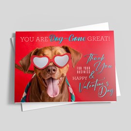 Ruff & Rosy Valentine Card