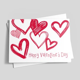 Heart Art Valentine Card