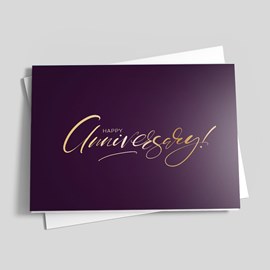Deep Purple Anniversary Card