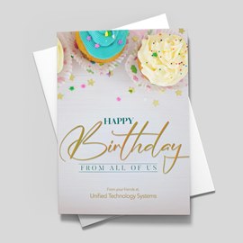 Cupcake Time Birthday Card