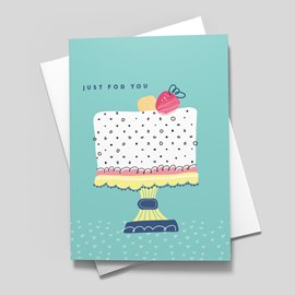 Fruit Cake Birthday Card