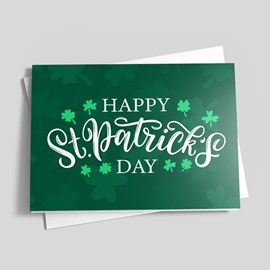 Happy St Patrick's Day greeting cards.