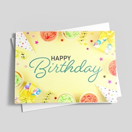 Sunshine & Cupcakes Birthday Card