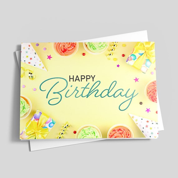 Sunshine & Cupcakes Birthday Card