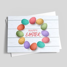 Egg Wreath Easter Card