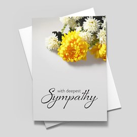 Heavenly Flowers Sympathy Card