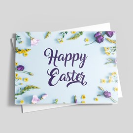 Flower Fringe Easter Card