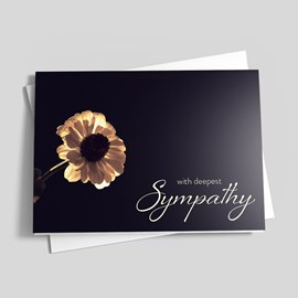Afterlight Flower Sympathy Card