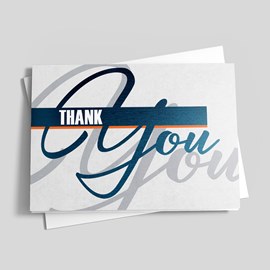 Colorful Shadows - Thank You Card