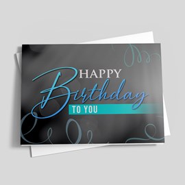 Shadow Streamers Birthday Card