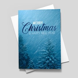 Woodland Storm Holiday Card