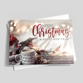 Personalized Christmas cards for business.