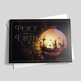 Peaceful Beginnings Christmas Card