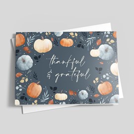 Plentiful Pumpkins Thanksgiving Card