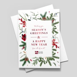 Scarlet Appreciation Holiday Card