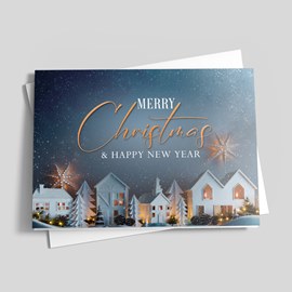 Christmas Village Holiday Card