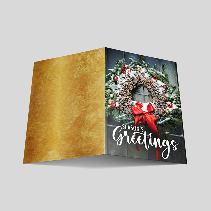 Frosted Wreath Holiday Card by Brookhollow