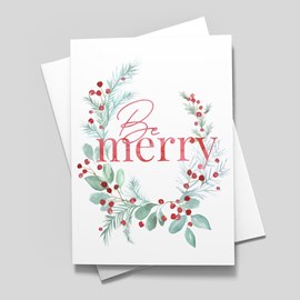 Be Merry Holiday Card