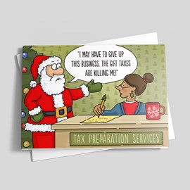 Gift Tax Holiday Card