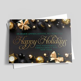 Prosperous Wishes Holiday Card