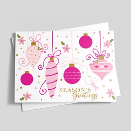 Tidings of Hope - Pink Ribbon Charity Card