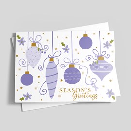 Tidings of Hope - Purple Ribbon Charity Card