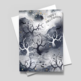 Spooky Forest Halloween Card
