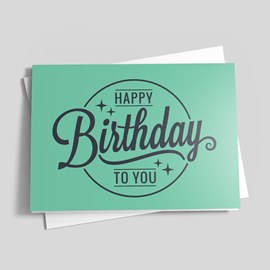 Retro Party Birthday Card