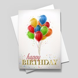 Balloon Magic Birthday Card