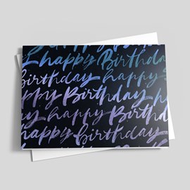 Midnight Sky Birthday Card