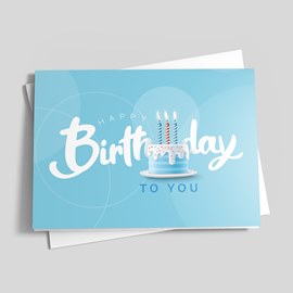 Frosted Cake Birthday Card