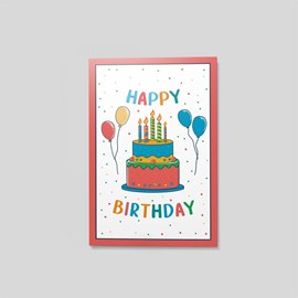 Lifted in Joy Birthday Postcard