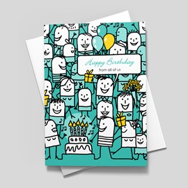 Smiling Faces Birthday Card