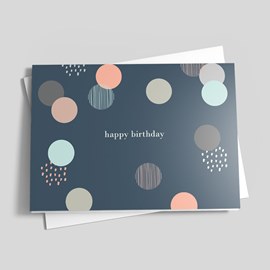 Pastel Spheres Birthday Card