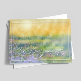 Serene Meadows Sympathy Card