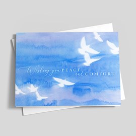 Peaceful Skies Sympathy Card