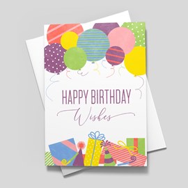 Radiant Wishes Birthday Card