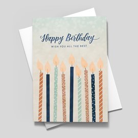 Sparkling Candles Birthday Card