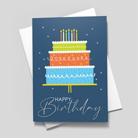 Cake Tower Birthday Card