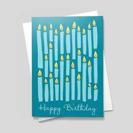 Lavish Candles Birthday Card