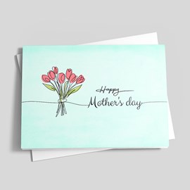 Flower Bouquet Mother's Day Card