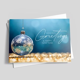Snowflake Ornament Holiday Card