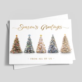 Jeweled Trees Holiday Card